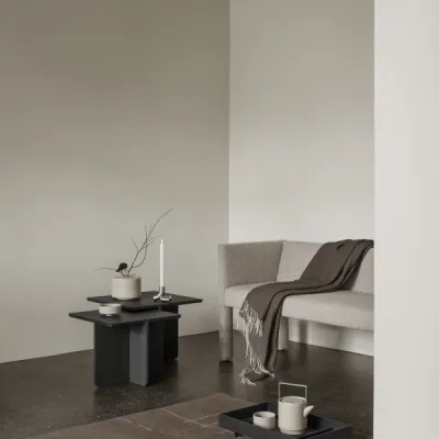 Tablett -ABENTO- Oak S Black Größe L