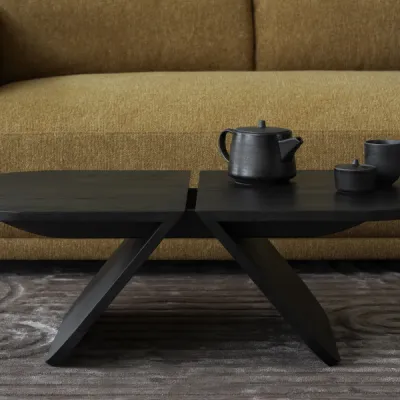 AVIO Couchtisch (Oak, 100 x 54 cm) Black Oak 100 x 54 cm