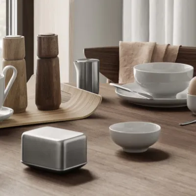 Butterdose -BASIC- Größe S Silber