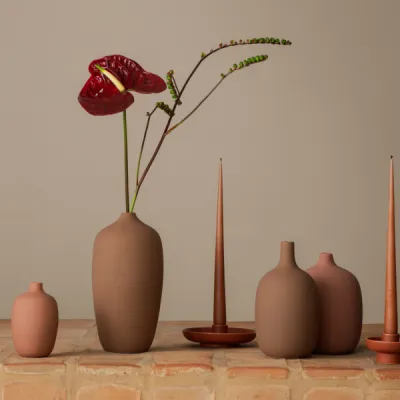 Vase CEOLA Satellite 25 cm Indian Tan Höhe 25 cm