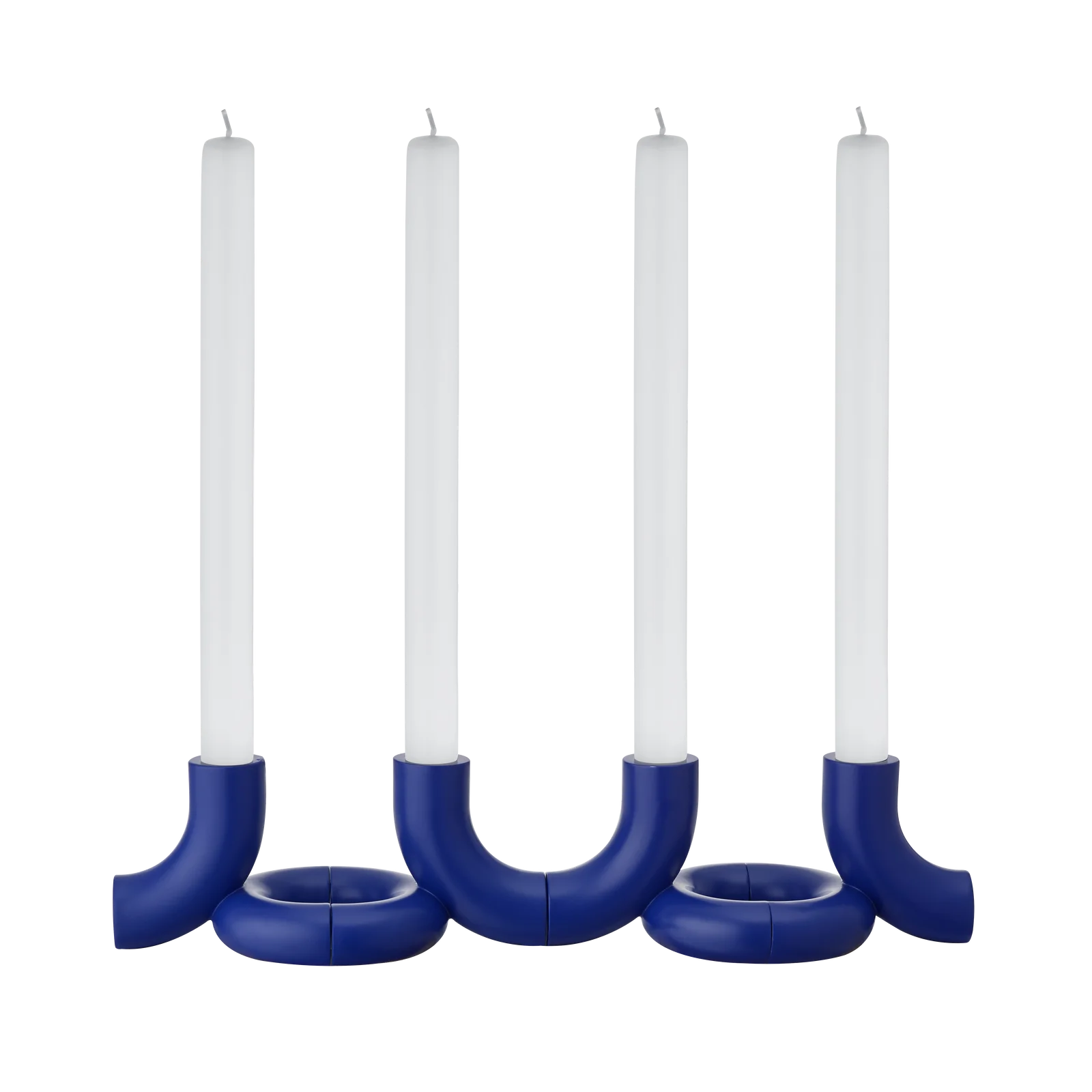Set 2 Kerzenhalter -DOODLE- Mazarine Blue