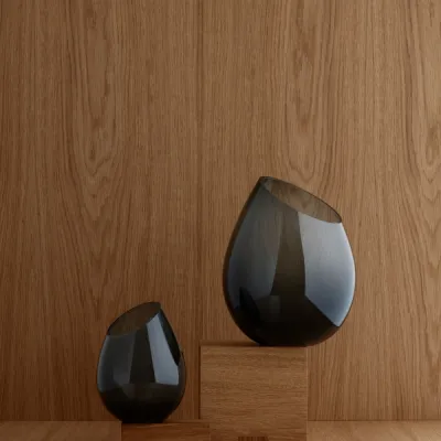 Vase -DROP- Smoke 12.5cm Smoke