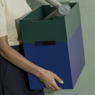 KASANE Aufbewahrungsbox M Mazarine Blue - Größe L