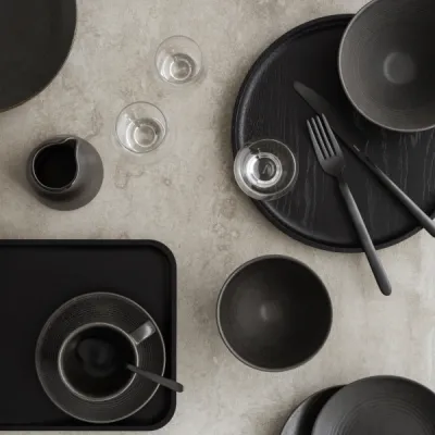 Serviertablett OKU Oak S Black - Größe M