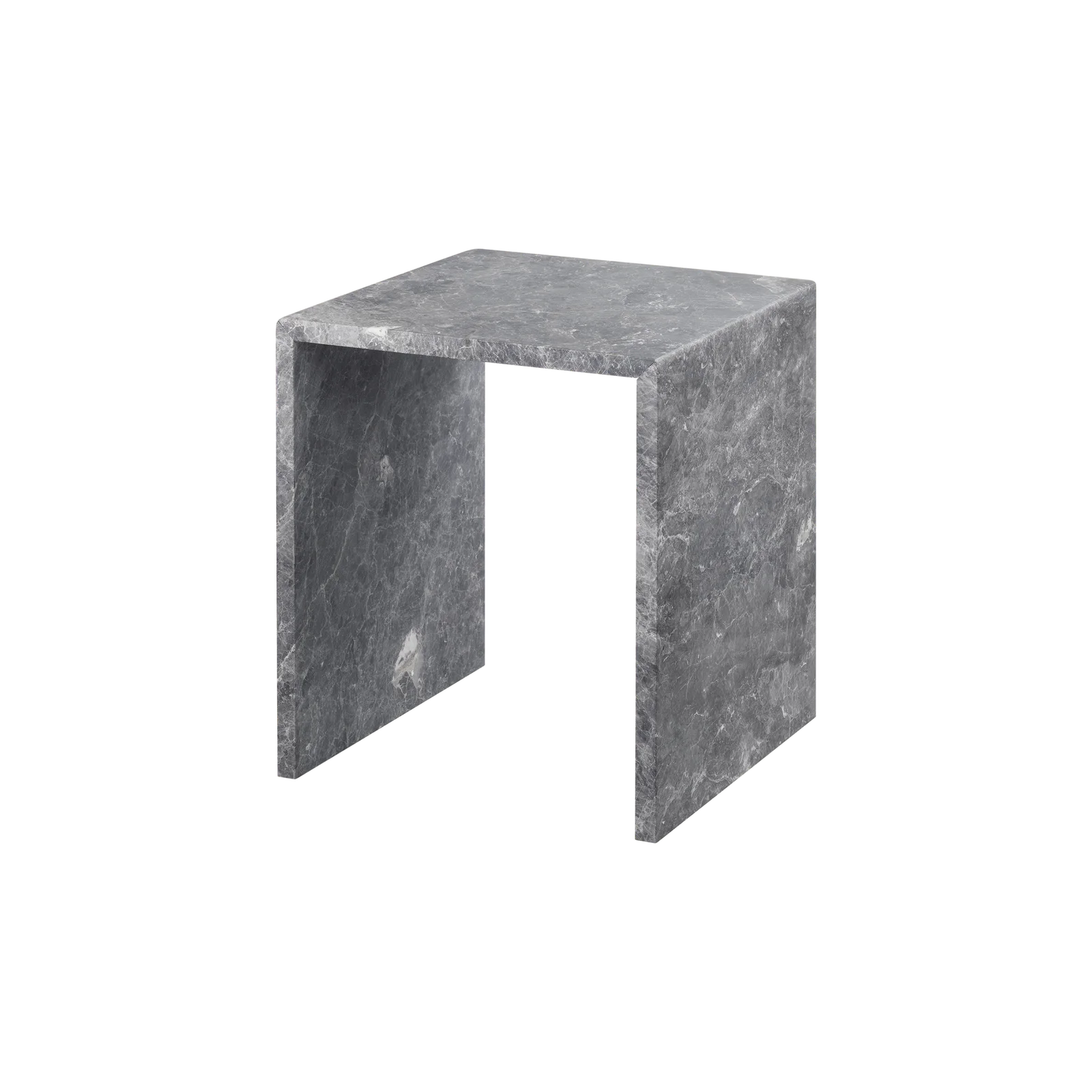 VARU 2er Set Beistelltische Tundra Gray Marmor Tundra Gray - aus Marmor