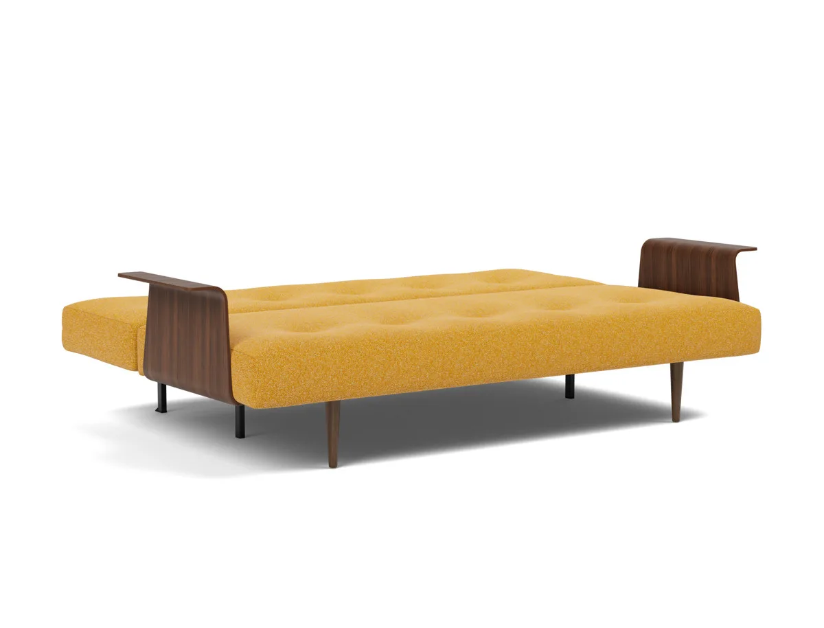 Recast Schlafsofa Dunkel Styletto mit Armlehnen – BETT