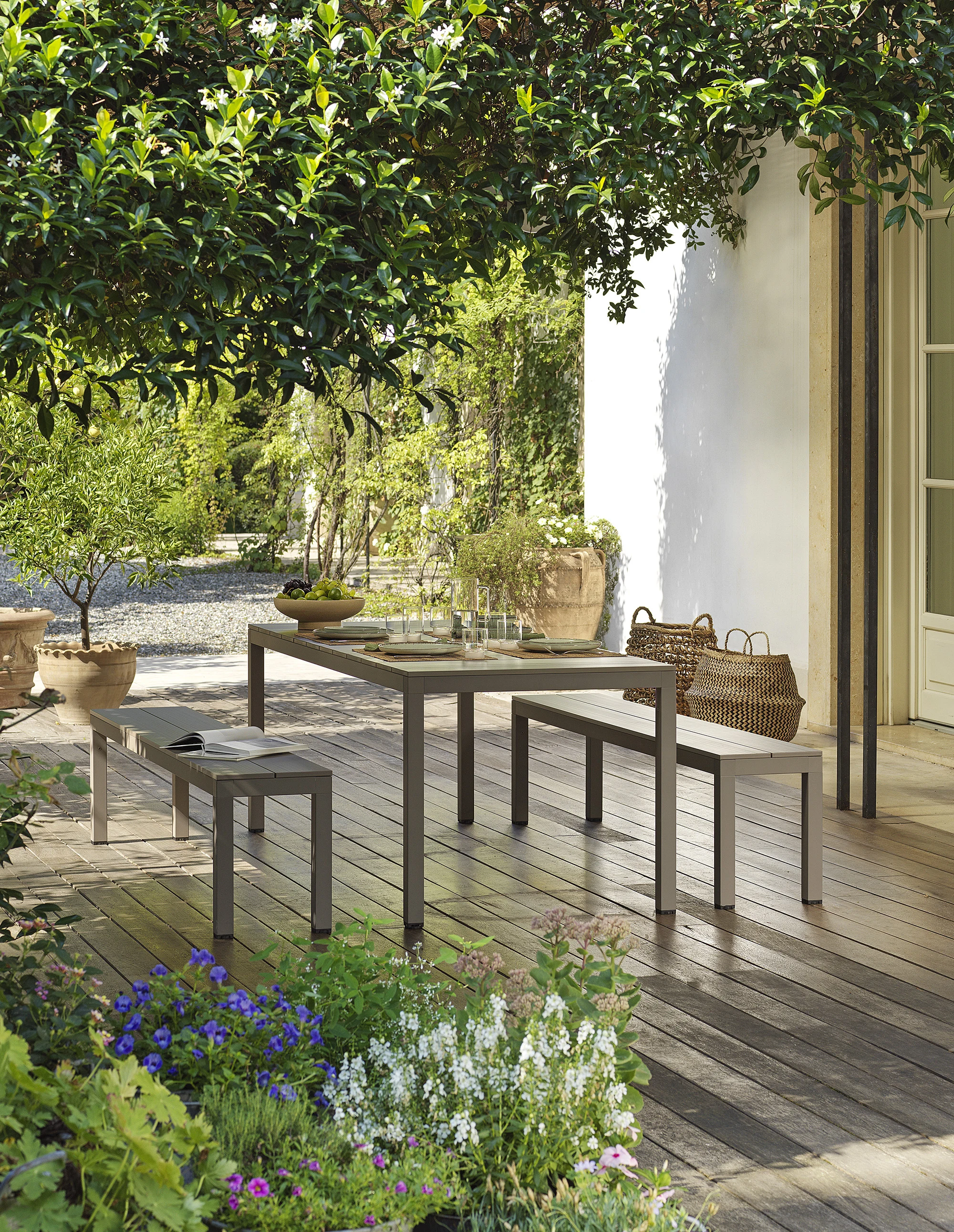Nardi Rio Bench Alu – Outdoor-Gartenbank