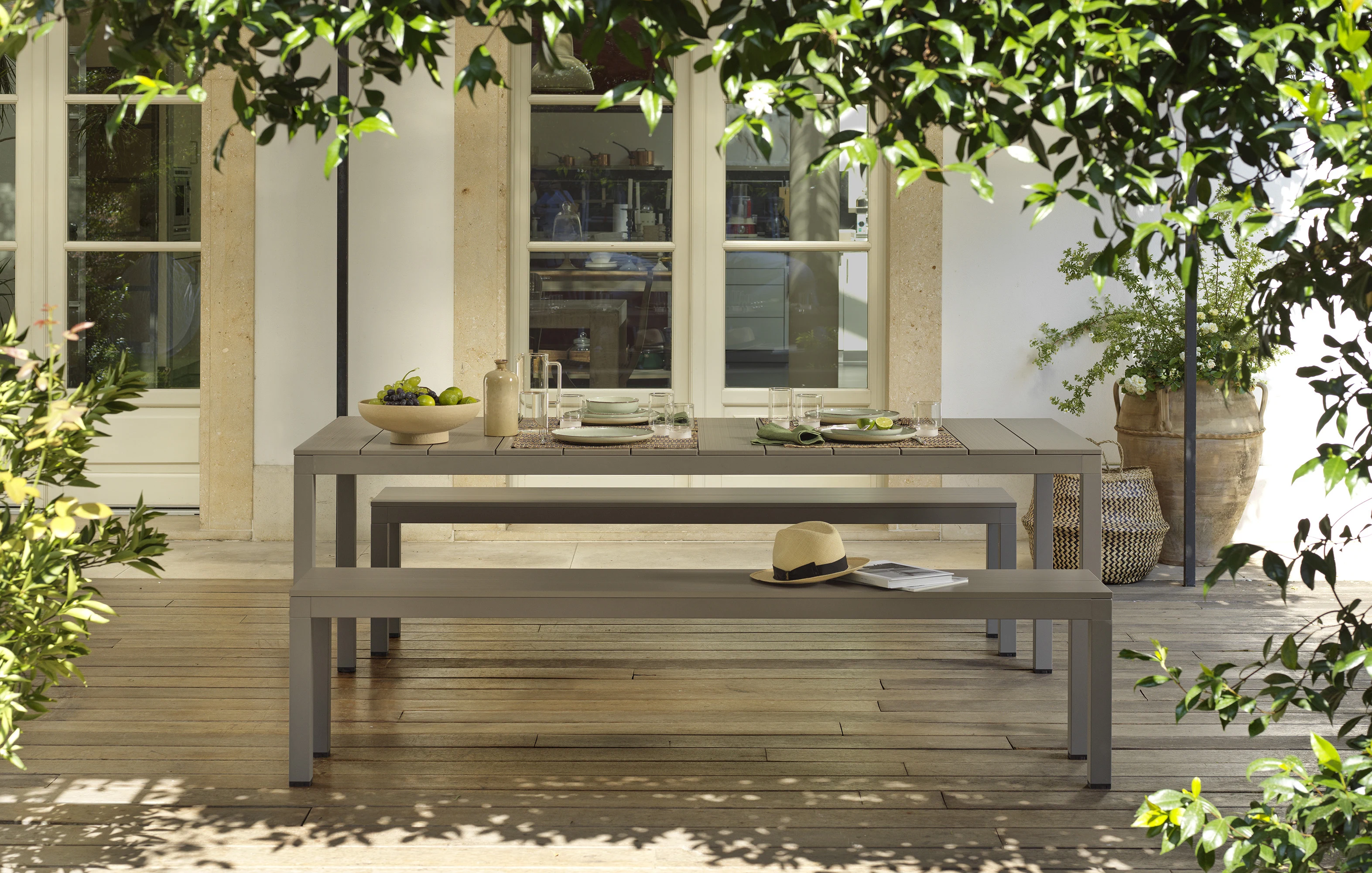 Nardi Rio Bench Alu – Outdoor-Gartenbank