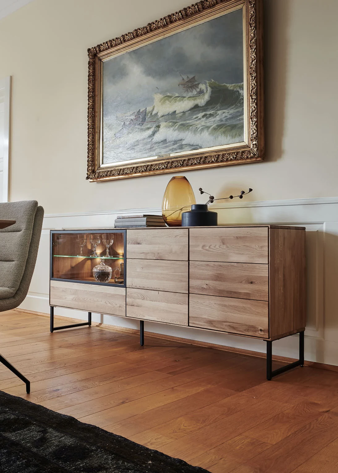 Bodahl Stirling Highboard 116 cm – Wildeiche