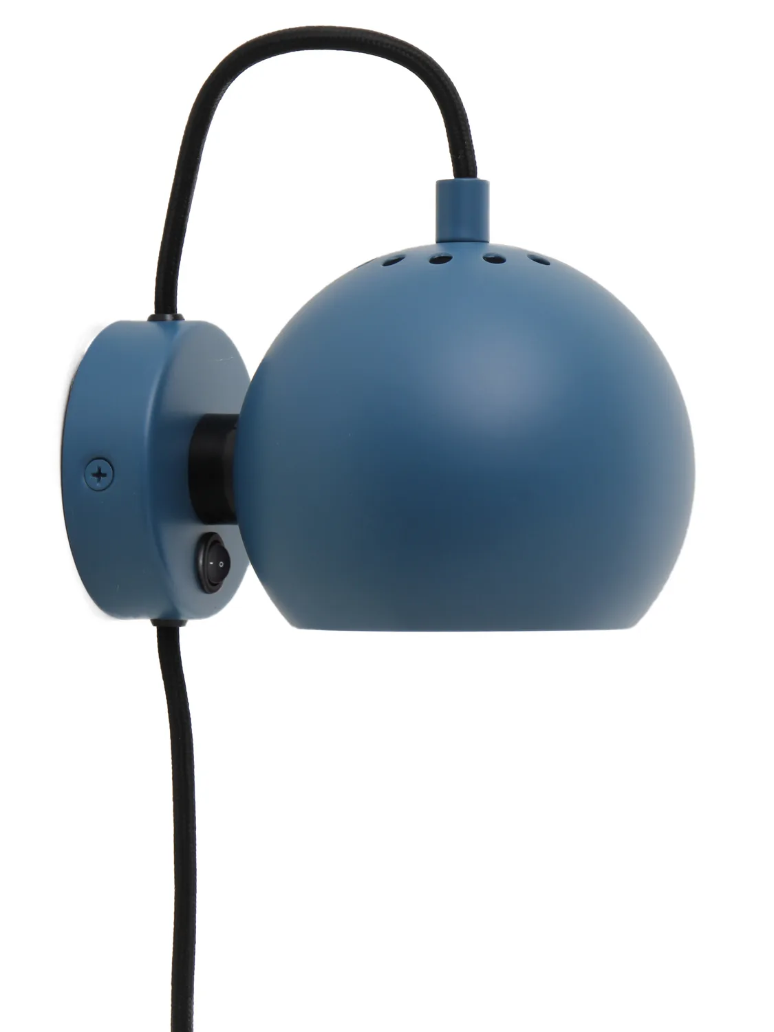 Frandsen Frandsen Ball Wandleuchte Ø12 – Matt Petrol Blue