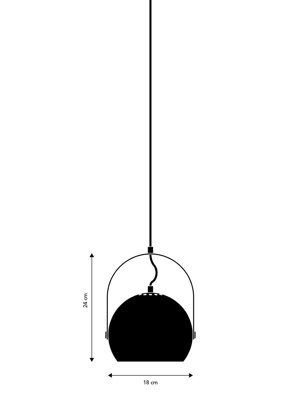 Frandsen Ball Handle Pendelleuchte Ø18