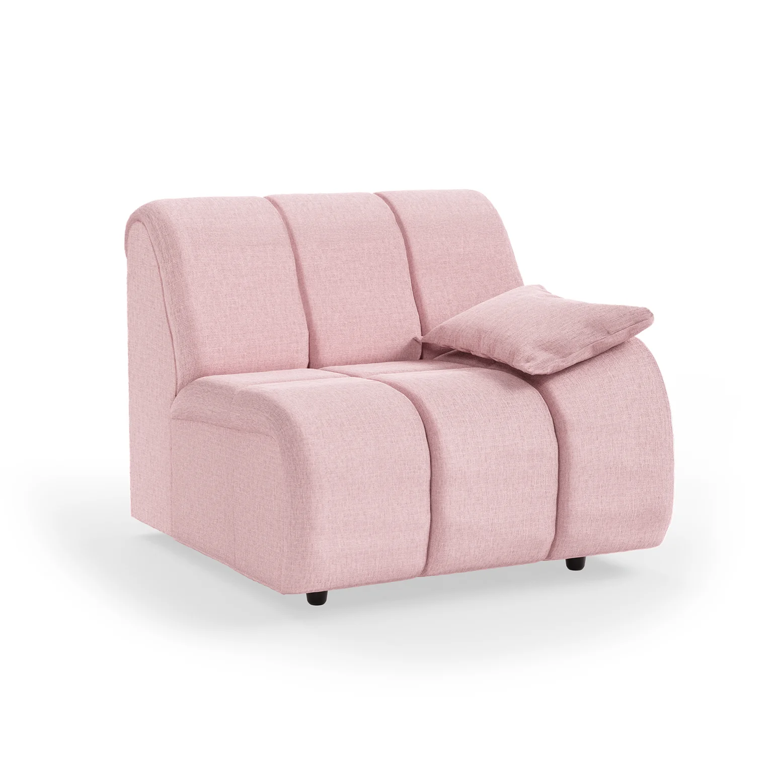 HKliving Wave Couch – Element rechte niedrige Armlehne