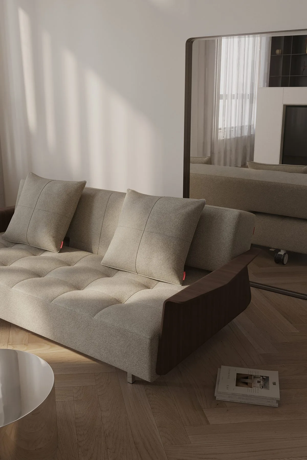 Long Horn D.E.L Schlafsofa Mit Armlehnen
