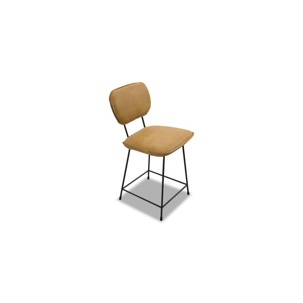 Het Anker 2x Barstuhl CONGA in Leder Africa mustard – Ansicht 2