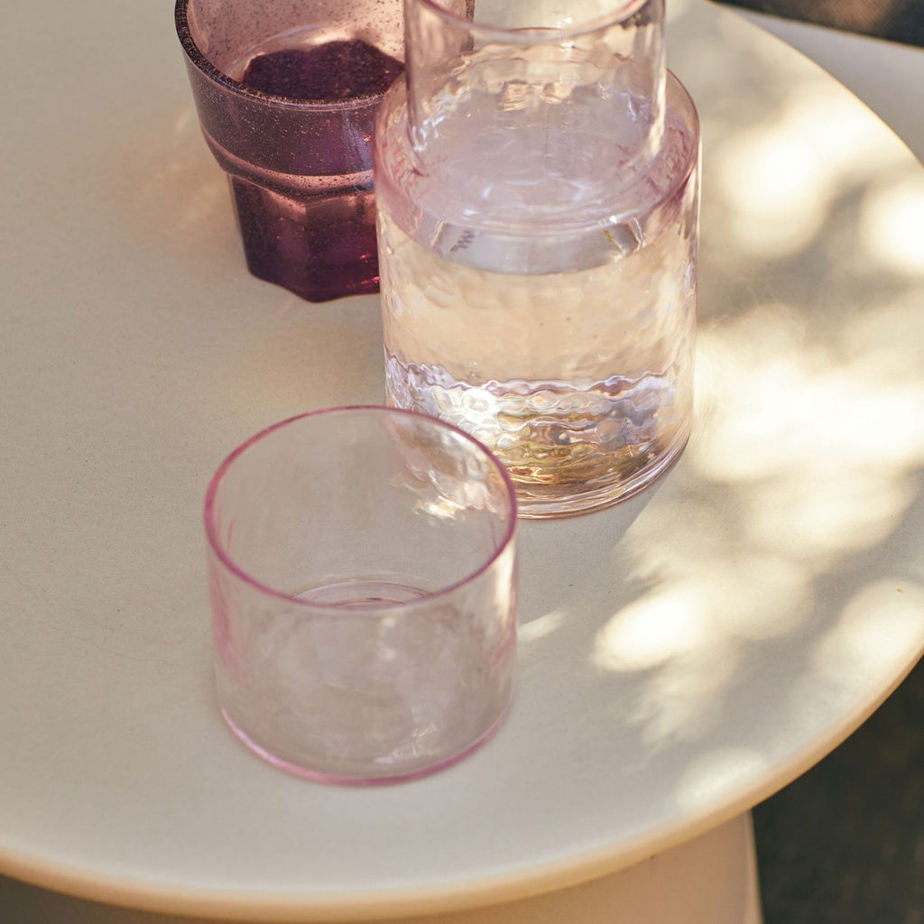 hkliving Beistelltisch aus Steingut in natur/creme