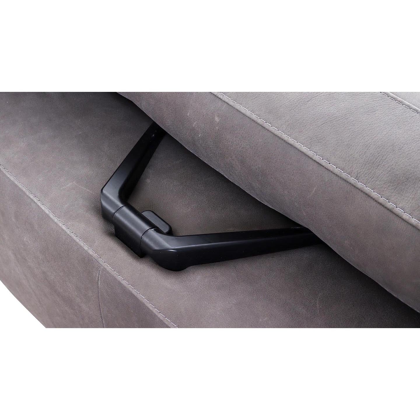 Cali Italia Regal_E Sofa in Leder Nouveau slate grey – Ansicht 8