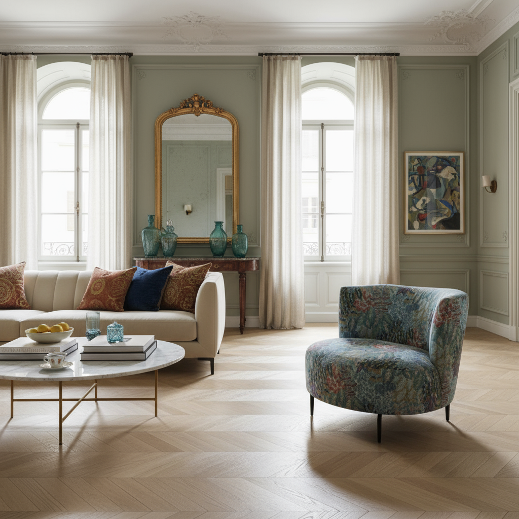 Calia Italia Sessel DRUSILLA in Stoff Cruise Batique mint – Ansicht 2