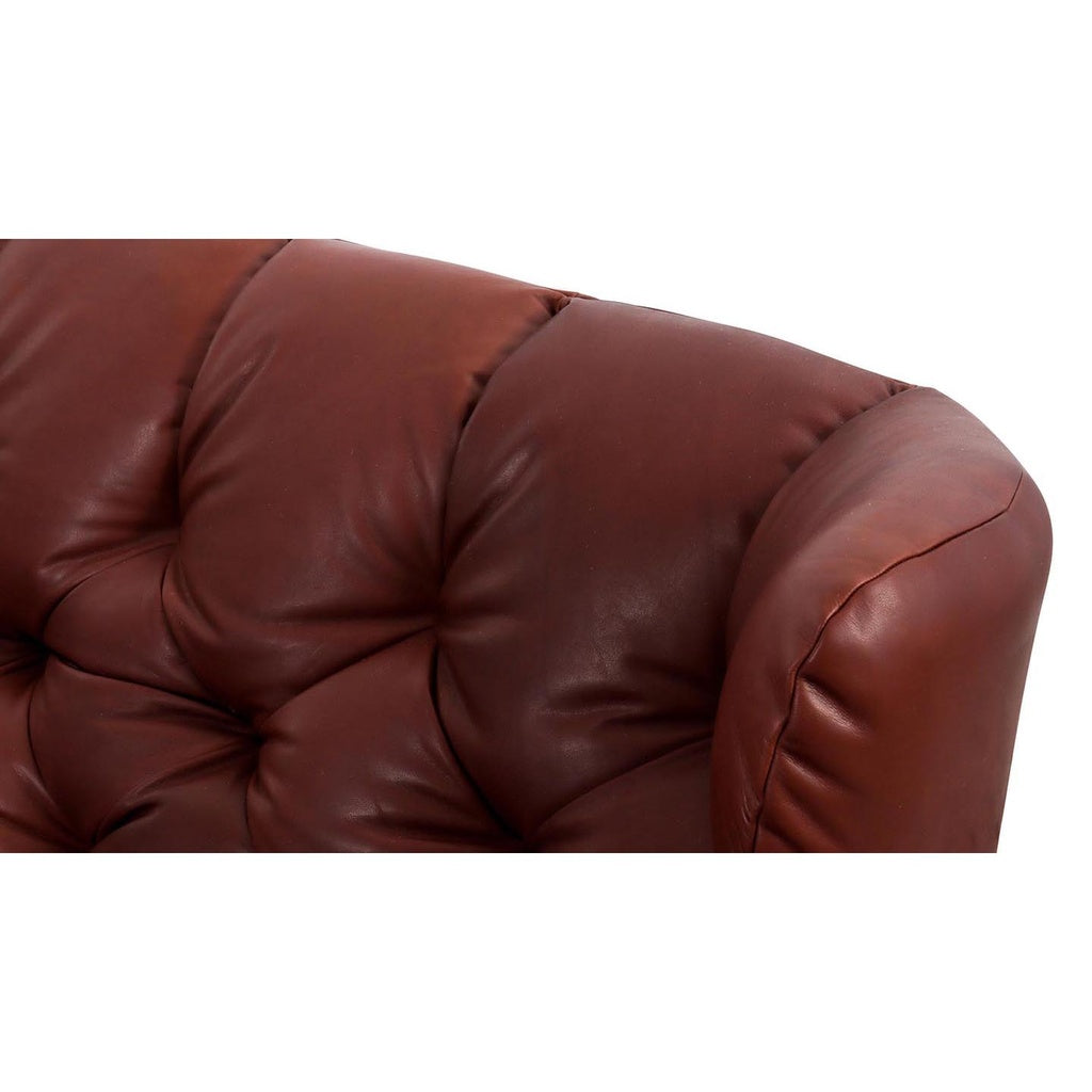 Candy - Sixty Sofa 3 Sitzer 3002 in Anilin Leder Natur braun – Ansicht 5