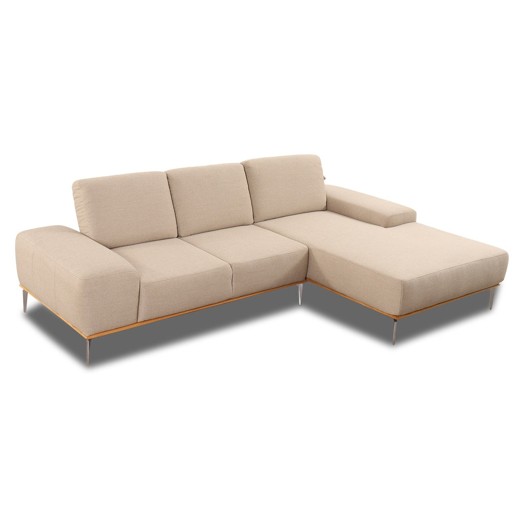 Ecksofa 16555 RUN in Stoff W82 ecru – Ansicht 3