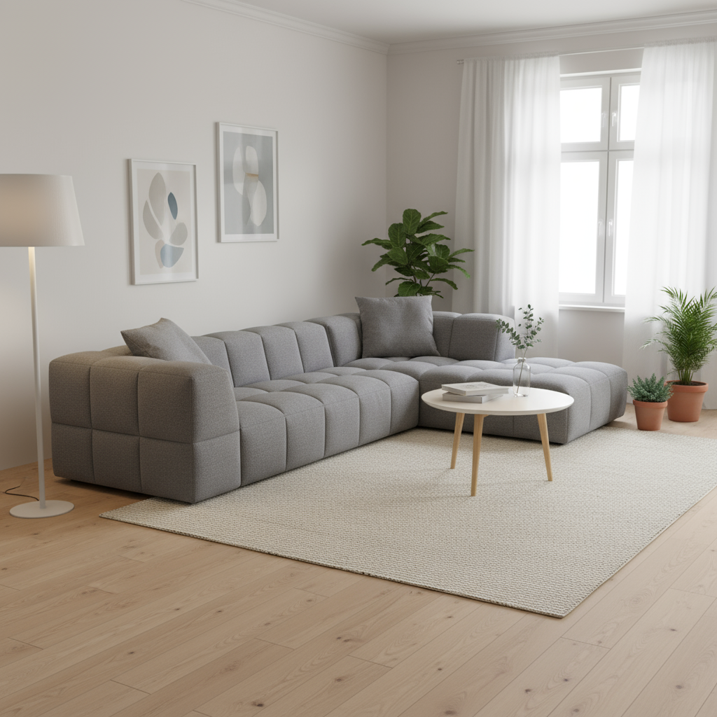 Softform BUBBLE Ecksofa in Stoff Manhattan