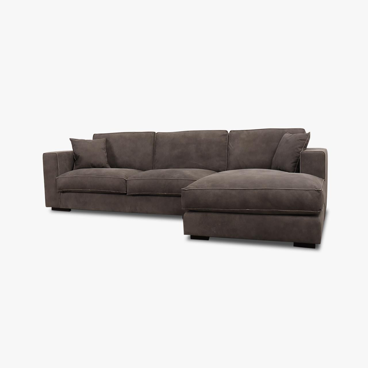 Ecksofa Lounge BEN in Leder Congo lava – Ansicht 3