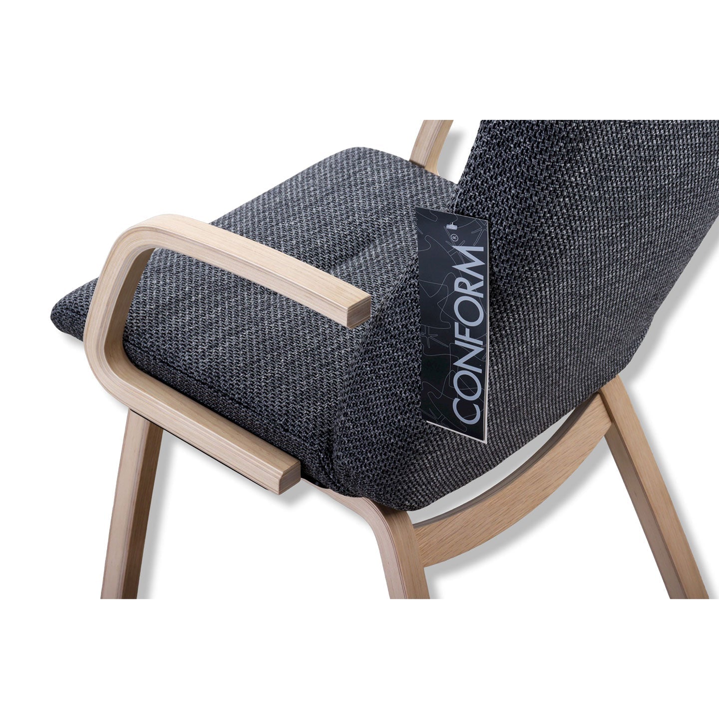 Esszimmer 2x Armstuhl Freetime Dining in Stoff Melange night – Ansicht 6