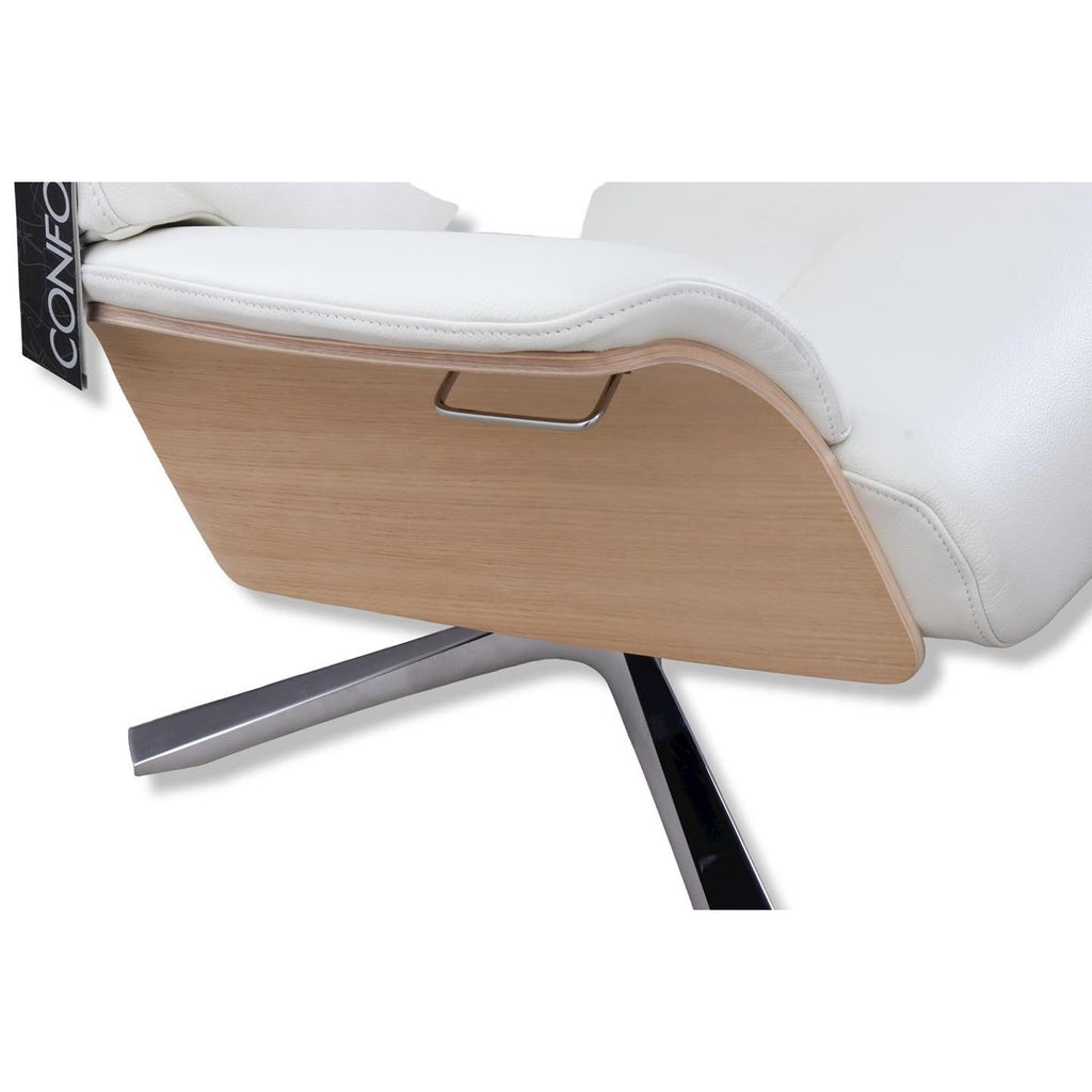 Fernsehsessel Air in Leder Fantasy pure white – Ansicht 7
