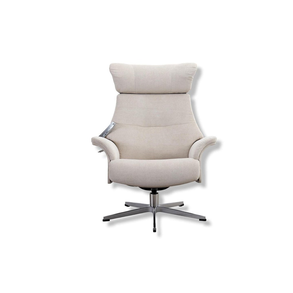 Fernsehsessel Air in Stoff Velvety light beige
