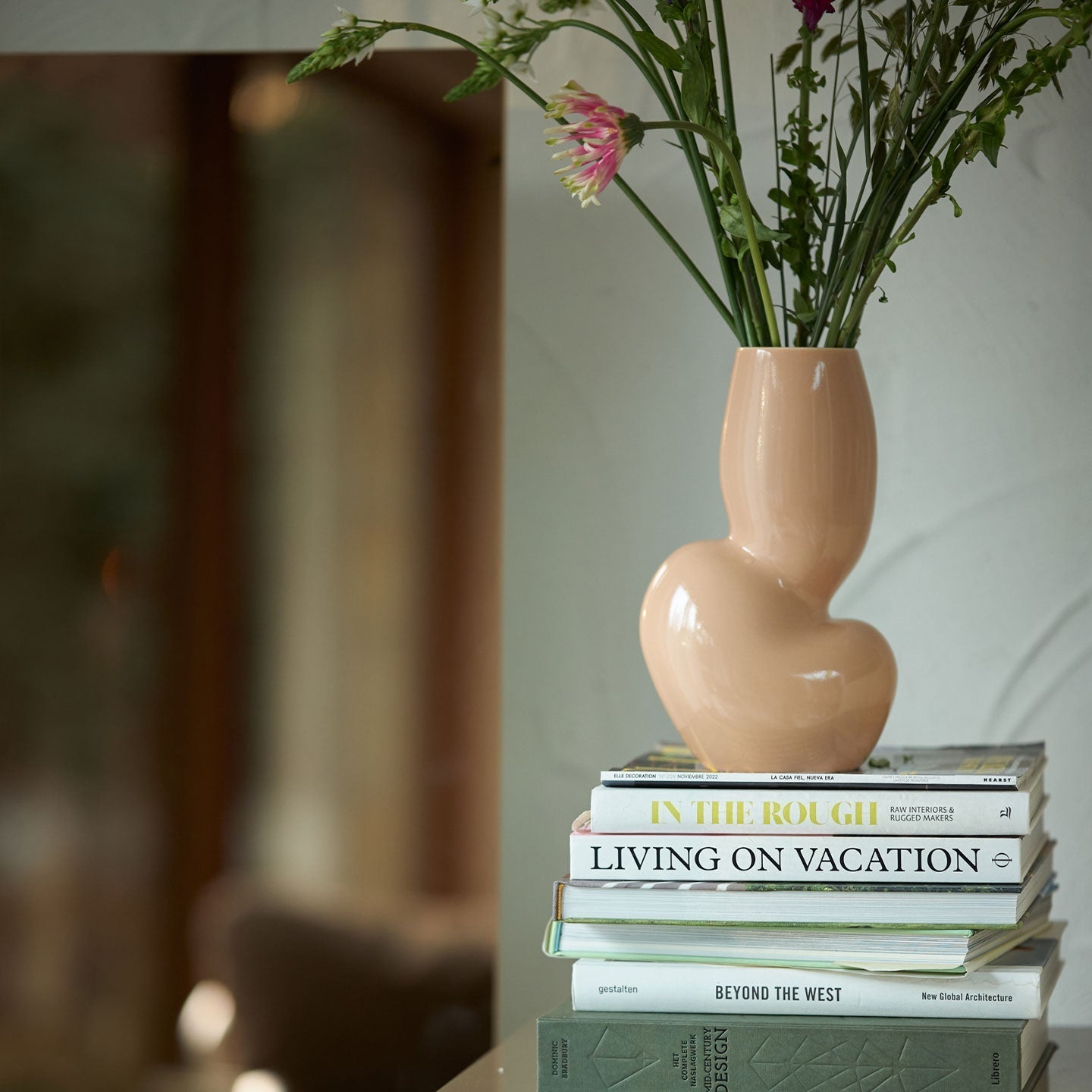 hkliving Keramikvase organic cream M – Ansicht 8
