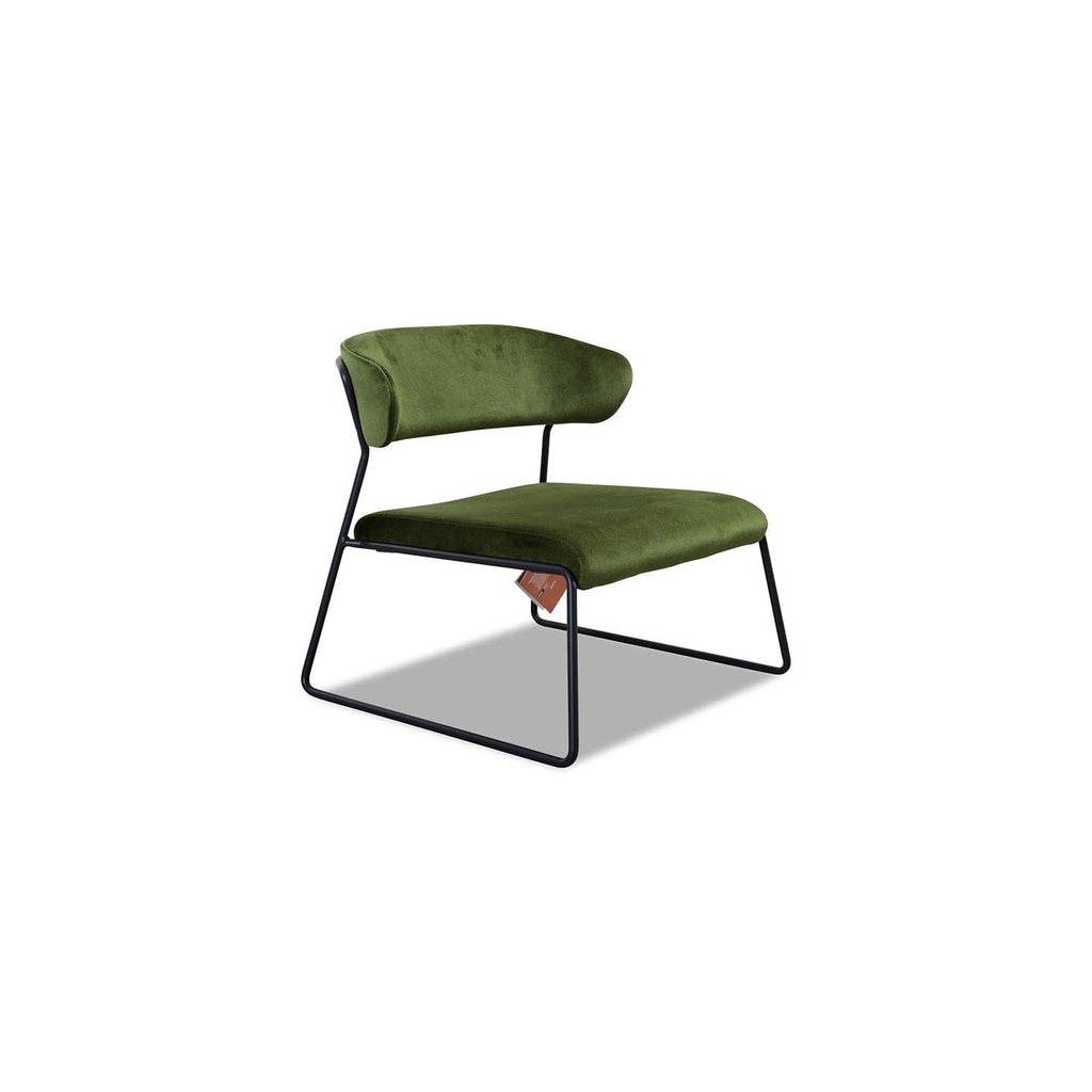 LISA 2858 Lounge Stuhl in Stoff V4 grün