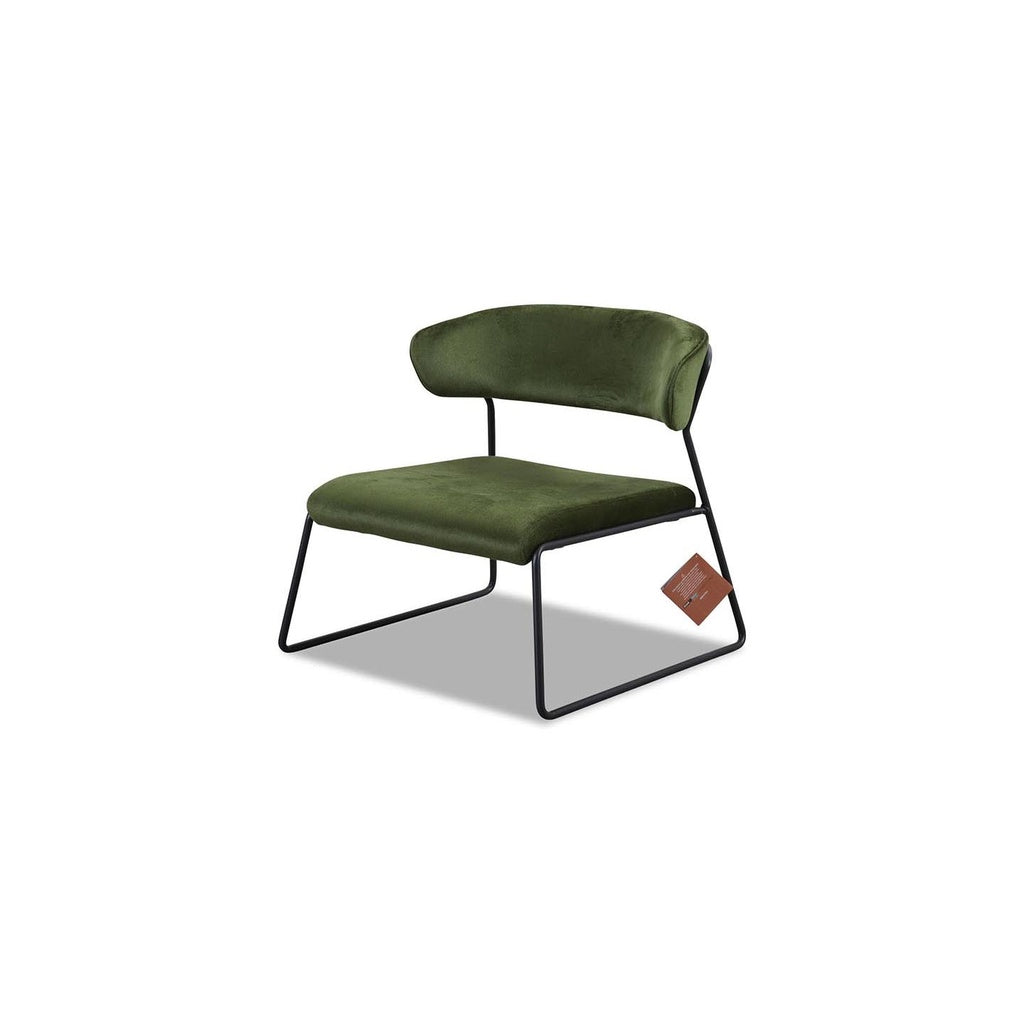 LISA 2858 Lounge Stuhl in Stoff V4 grün – Ansicht 2