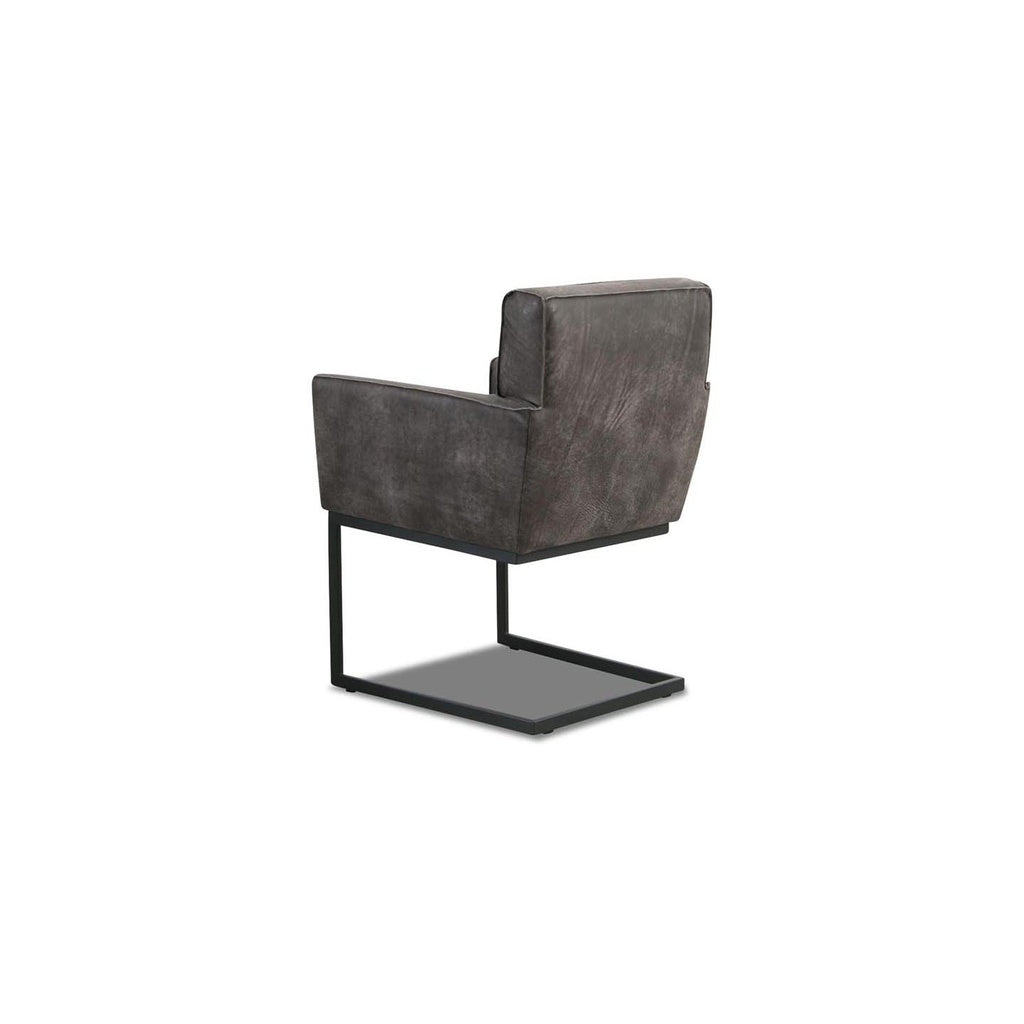 Het Anker LUNA 2x Freischwinger Stuhl in Leder Africa moro – Ansicht 4
