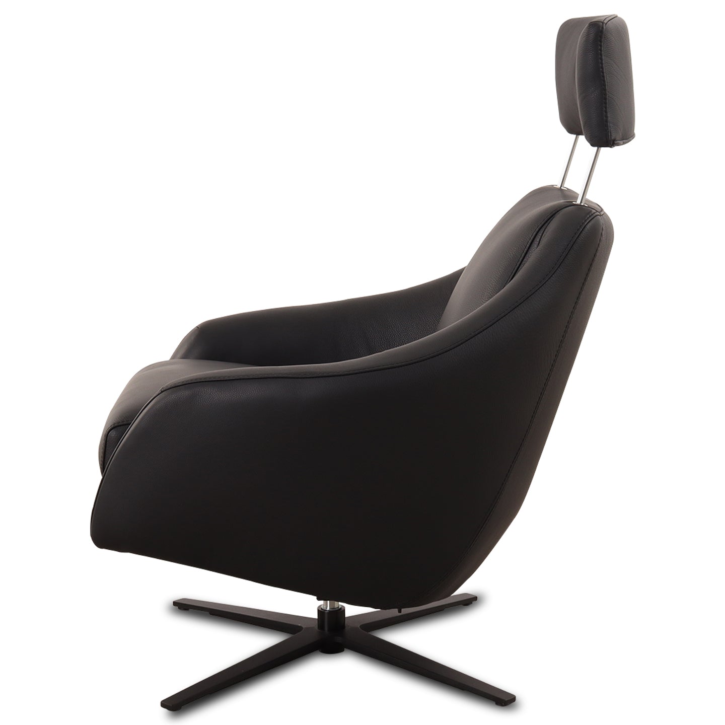 Relaxsessel Henry in Leder Prestige schwarz – Ansicht 3