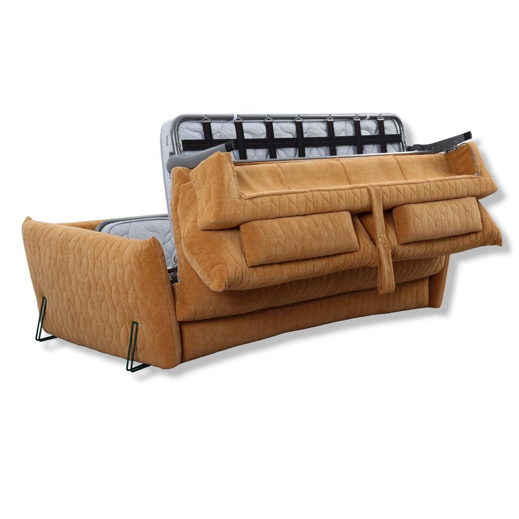 Schlafsofa Smooth in Stoff Nuvole orangebraun – Ansicht 4