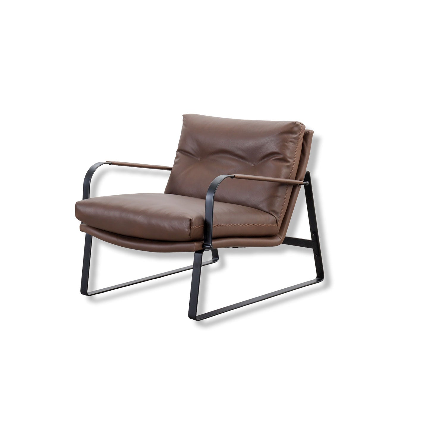 Sessel SHABBY in Leder Western chestnut – Ansicht 4