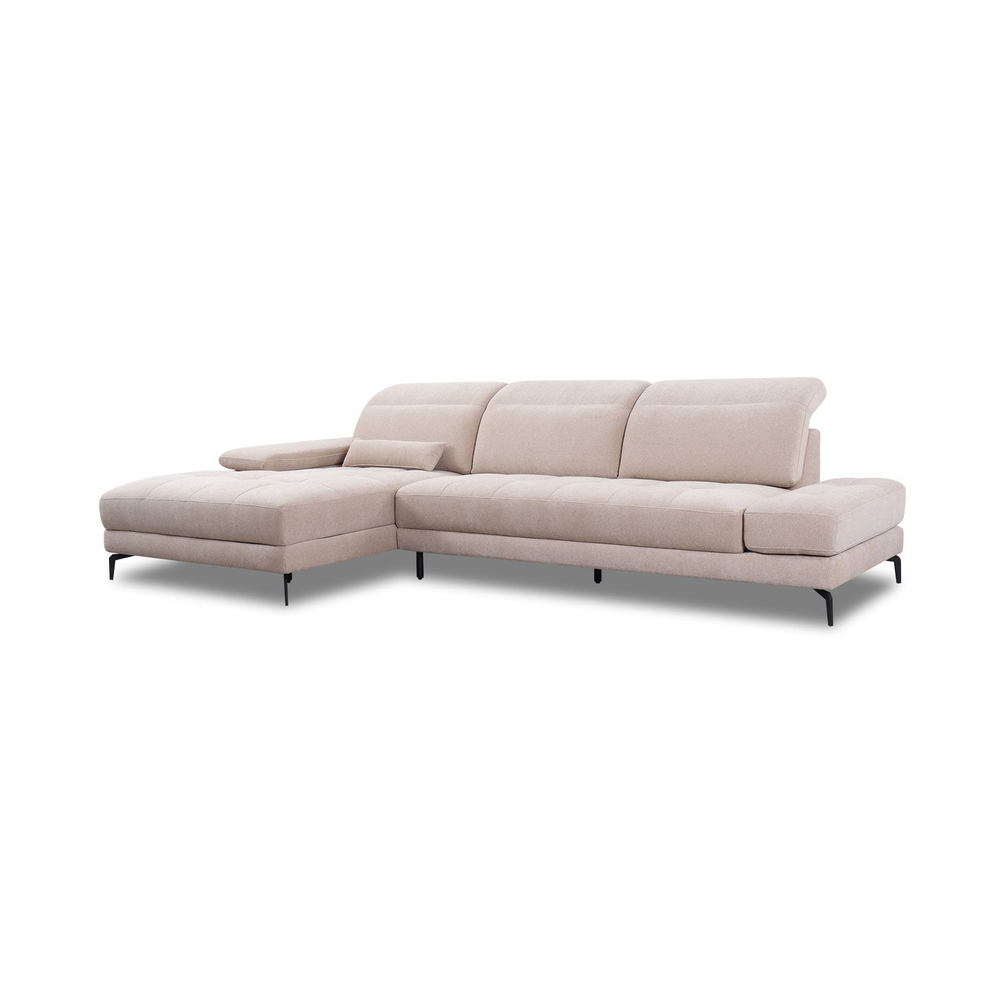 Sitzdesign Ecksofa KF8335 in Stoff mit Verstellung motorischer Liegeposition – Ansicht 6