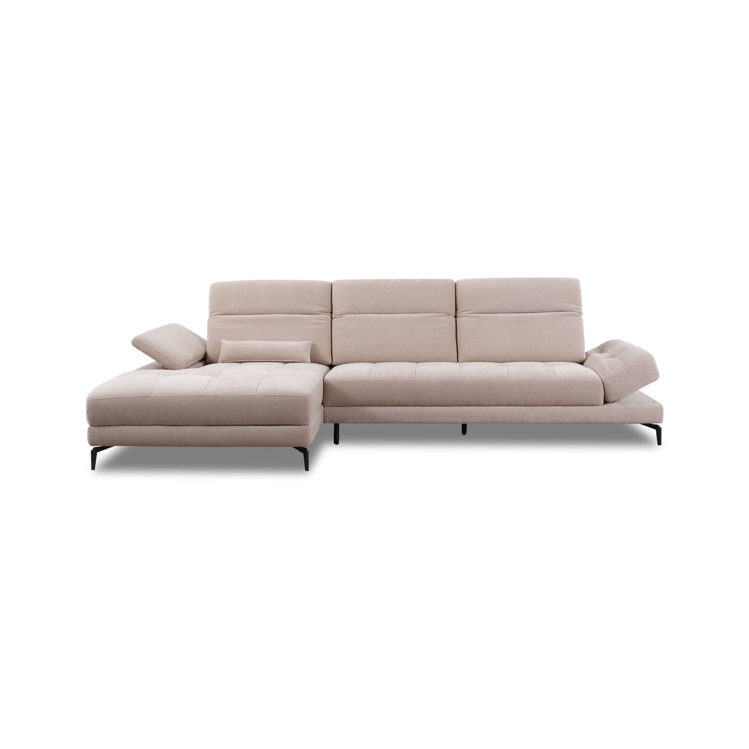 Sitzdesign Ecksofa KF8335 in Stoff mit Verstellung motorischer Liegeposition – Ansicht 8