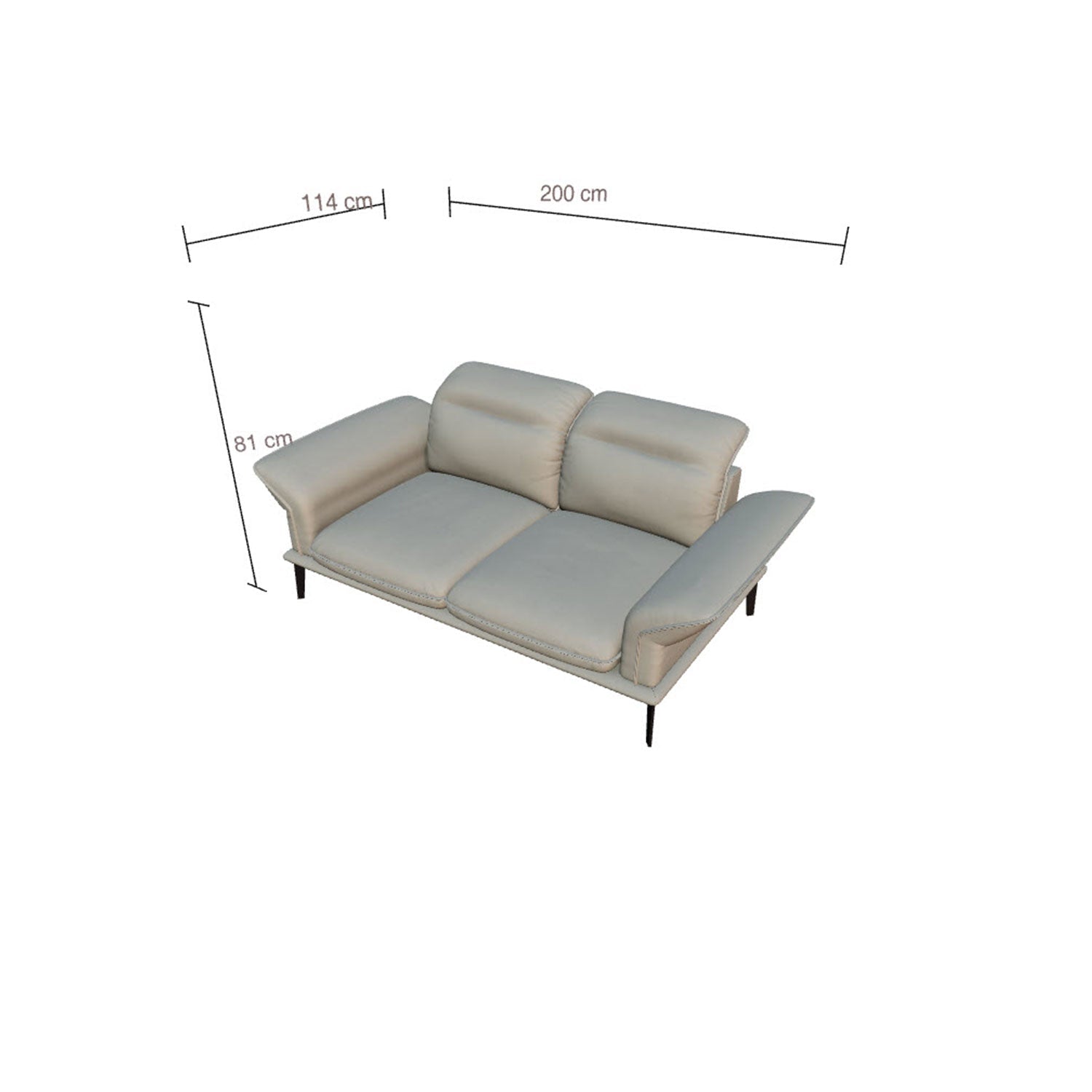 Willi Schillig Sofa 24600 Sherry in Stoff V39 grey – Ansicht 11