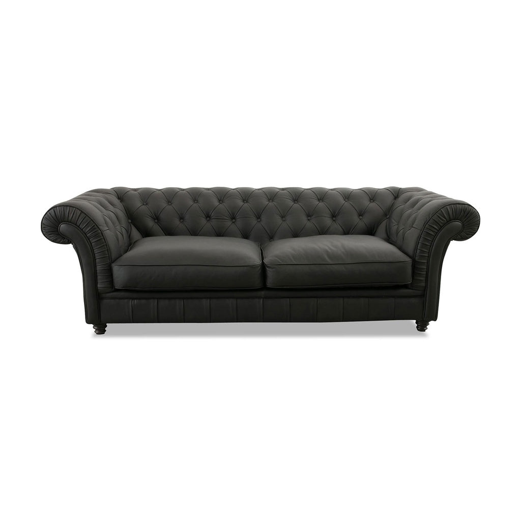 Sofa Chester in Leder Rancho moro