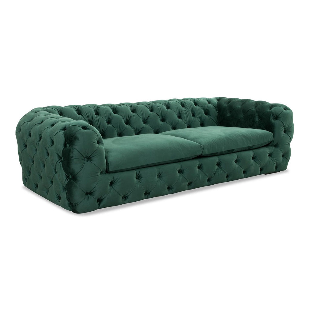 Sofa Chester Pluto in Stoff Amsterdam dunkelgrün – Ansicht 3