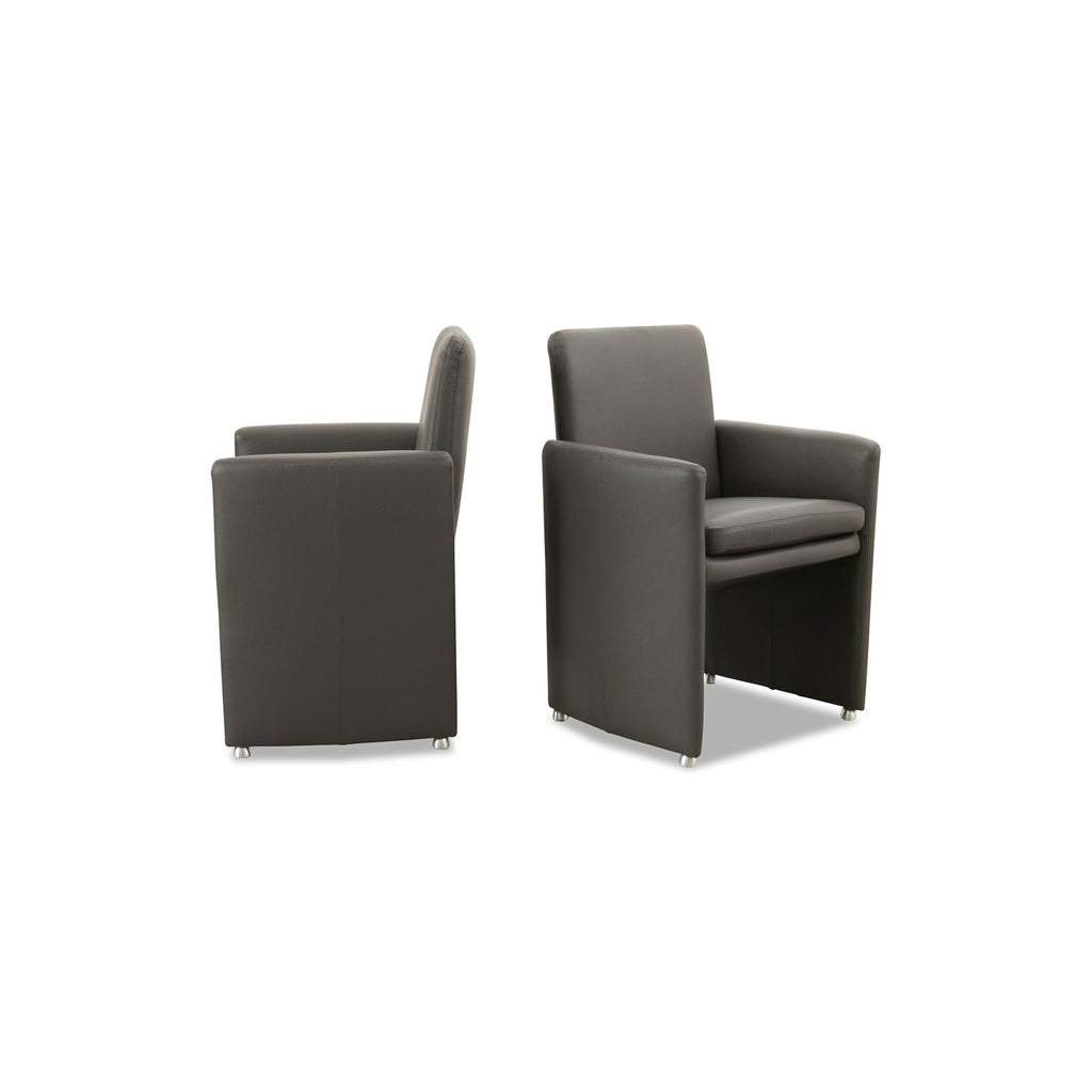 Willi Schillig RIALTO 10600 Stuhl- Sessel in Leder Z73 graphit