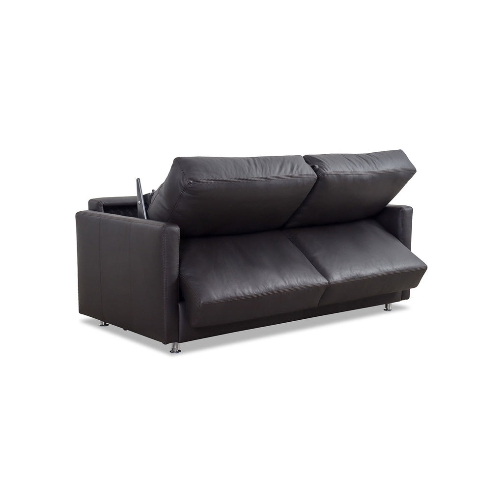 tommy M Schlafsofa SOGNARE mit Schlaffunktion  in Leder Semalin marron – Ansicht 4