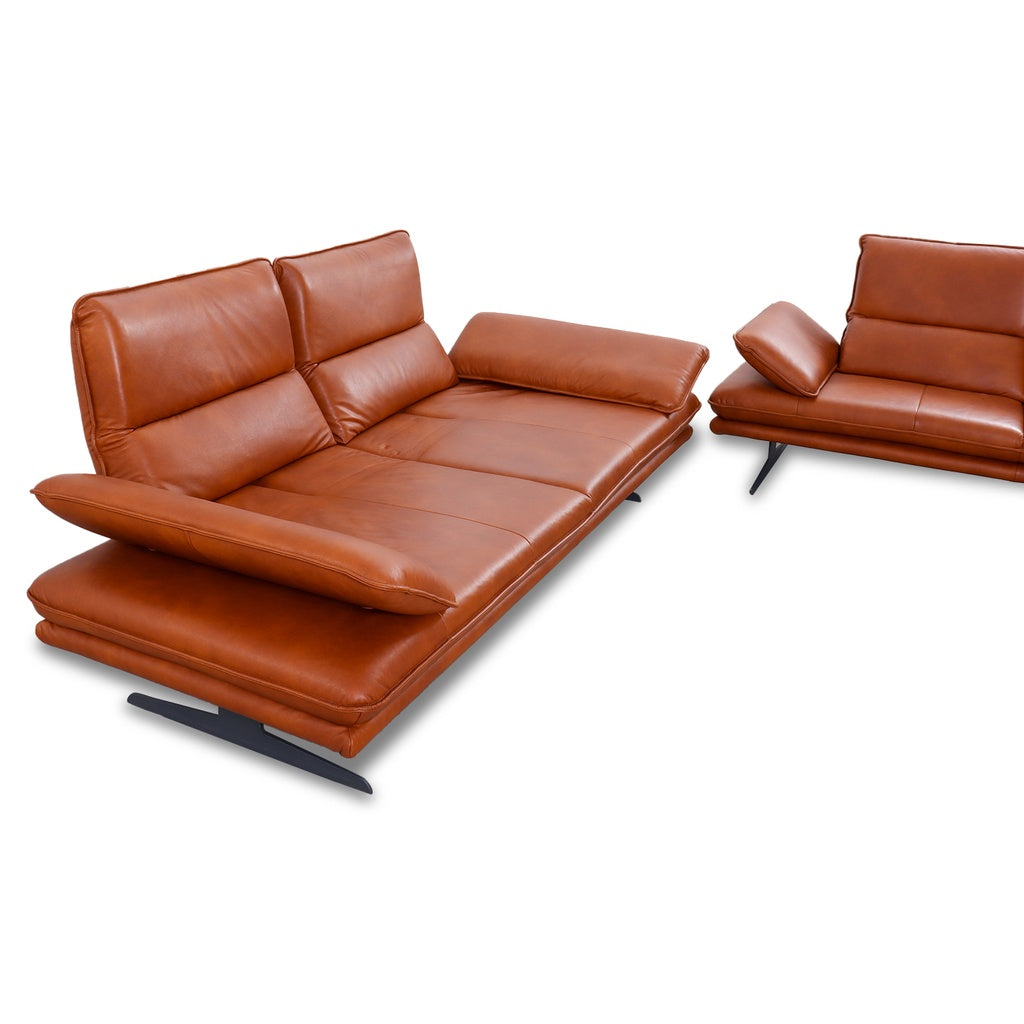 Willi Schillig BROADWAY 16777 Sofagarnitur in Leder Z69 cognac – Ansicht 3